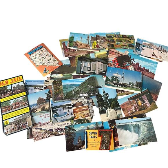Lot of Approximately 70 Vintage Postcards from Places in the USA Good Condition - Picture 1 of 1